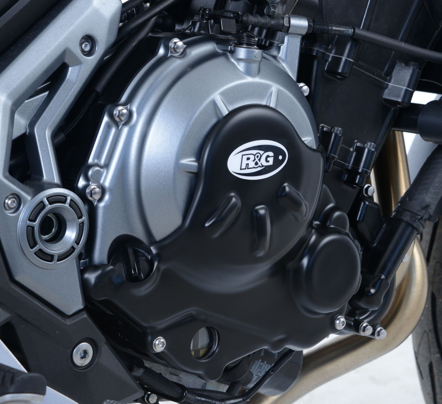 R&G Racing Slash Cut Engine Case Cover (Right Side) for Kawasaki Z650RS '22, Z650 / Ninja 650 '17-'22 R&G Racing Slash Cut Engine Case Cover (Right Side) for Kawasaki Z650RS '22, Z650 / Ninja 650 '17-'22